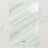 Bow Coquette Sage 1st Birthday Einladung (Rückseite)