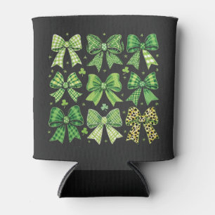Bow Coquette St Patrick's Day Vintag Dosenkühler
