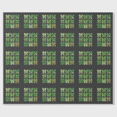 Bow Coquette St Patrick's Day Vintag Geschenkpapier (Flach)