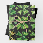 Bow Coquette St Patrick's Day Vintag Geschenkpapier Set (Beispiel)