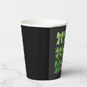 Bow Coquette St Patrick's Day Vintag Pappbecher (Rechts)