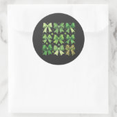 Bow Coquette St Patrick's Day Vintag Runder Aufkleber (Tasche)