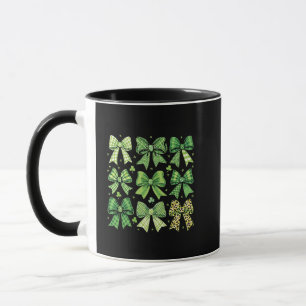 Bow Coquette St Patrick's Day Vintag Tasse