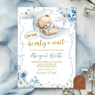 Bow Coquette wir können Baby-Party kaum erwarten i Einladung