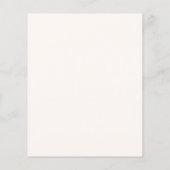 Bow Creme beige Girl Bestätigung Einladung (Rückseite)