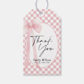 Bow Danke Geschenkanhänger (Vorderseite)