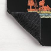 Bow Deer Jagd Vintage Retro Bogenschießen Mousepad (Ecke)