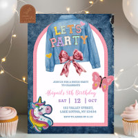 Bow-Denim-Jacke-Patchwork-Party-Geburtstag