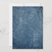 Bow Denim Jacket Patch Party Birthday Einladung (Rückseite)