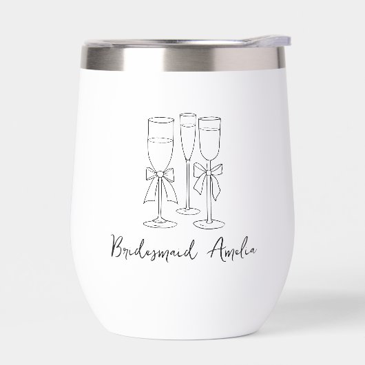 Bow Drinks Modernes Drehbuch Personalisierte Bride (Links)