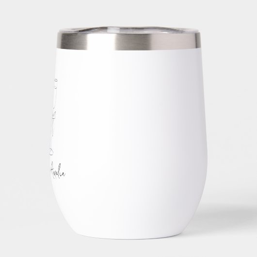 Bow Drinks Modernes Drehbuch Personalisierte Bride (Rückseite)