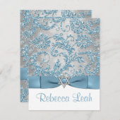 BOW-DRUCK - Winterwunderland Dankeschön Karte (Vorne/Hinten)