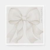 Bow Elegant Brautparty Decor Serviette (Vorderseite)