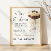 Bow Espresso Martini Brautparty - 16x20 Poster