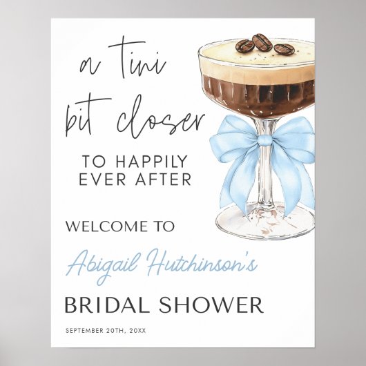 Bow Espresso Martini Brautparty - 16x20 Poster (Vorne)