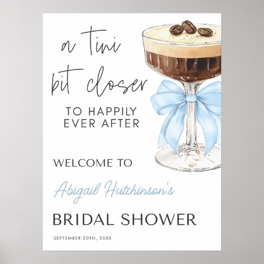 Bow Espresso Martini Brautparty - 18x24 Poster (Vorne)