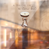 Bow Espresso Martini Brautparty Begrüßungszeichen Fensteraufkleber (Blatt 2)