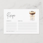Bow Espresso Martini Brautparty Rezept Begleitkarte (Vorderseite)