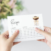 Bow Espresso Martini Brautparty Rezept Begleitkarte