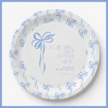 Bow etwas Blau, bevor ich Brautparty mache Pappteller<br><div class="desc">Set den Ton für ein mühelos elegantes Brautparty mit diesen etwas Blau, bevor ich Papier Teller. Dieses Design mit einem zarten Wasserfarbenbogenmotiv in sanften Blautönen verleiht Ihrem Fest einen raffinierten Charme. Diese Teller sind perfekt geeignet für süße Leckereien, hors d'oeuvres oder einen Brunch-Brunch-Spread, der den Stil und die Praxisnähe perfekt...</div>