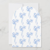 Bow etwas Blau, bevor wir ein paar tun Einladung (Rückseite)