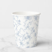 Bow etwas Blue Brautparty Pappbecher (Rückseite)