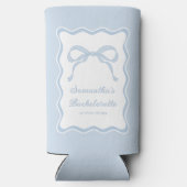 Bow Etwas Blue Junggeselinnen-Abschied Selters Dosenkühler (Rückseite)