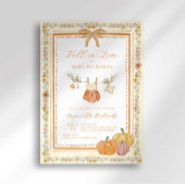 Bow Fall in Liebe Fall Baby Duschmädchen Einladung