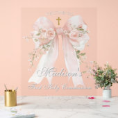 Bow First Holy Communion Acrylic Sign Acrylschild (Hochzeit)