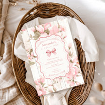 Bow Floral Extravagant ONE Girl 1. Geburtstag