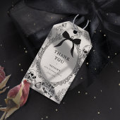 Bow Floral Skull RIP Twenties 30th Birthday Party Geschenkanhänger