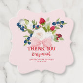 Bow floral Strawberry Thankyou Berry viel Geschenkanhänger (Vorderseite)