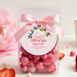 Bow floral Strawberry Thankyou Berry viel Geschenkanhänger