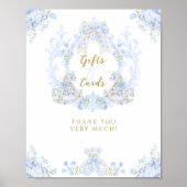 Bow Floral Teddy Bear Wappen Boy Baby Shooting Ges Poster (Vorne)