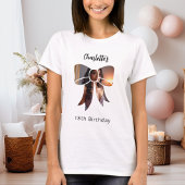Bow Foto Birthday T-Shirt