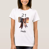 Bow Foto Birthday T-Shirt (Vorderseite)