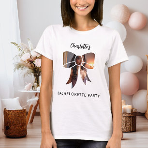 Bow Foto Junggeselinnen-Abschied T-Shirt