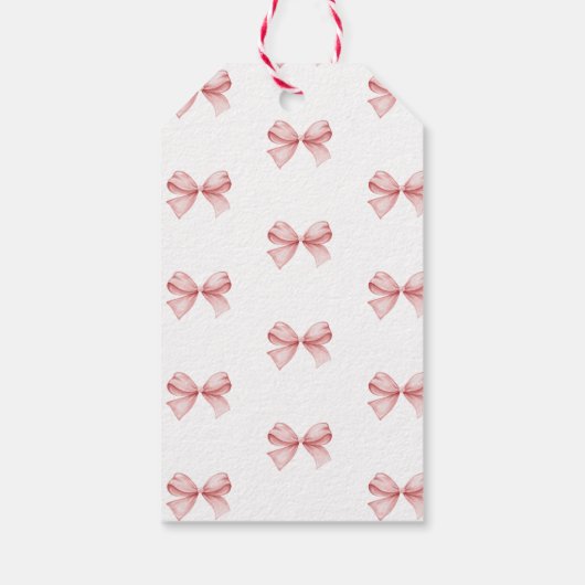 Bow Gift Tag Geschenkanhänger (Rückseite)