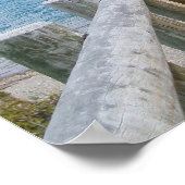 Bow Glacier Lake, AB, Kanada Poster (Ecke)
