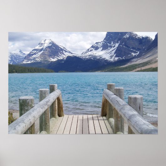 Bow Glacier Lake, AB, Kanada Poster (Vorne)