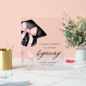 Bow Grad Party ein Süß, der zu einem neuen Anfang Acrylschild (Hochzeit)