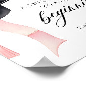 Bow Grad Party ein Süß, der zu einem neuen Anfang  Poster (Ecke)