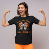 Bow Halloween Niemals zu unheimliches lustiges Par T-Shirt
