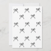 Bow Hand illustrierte Dusche Einladung (Rückseite)