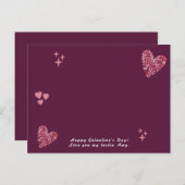 Bow Hearts Galentine's Day Custom Foto & Text Postkarte (Vorne/Hinten)