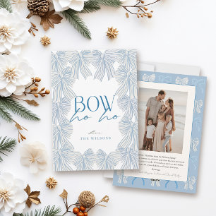 Bow Ho Blue Bows Foto Weihnachten