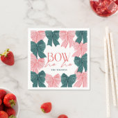 Bow Ho Ho Red & Green Bows Weihnachten Serviette (Beispiel)