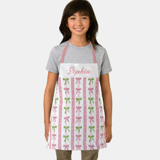 Bow Holiday Kitchen Apron for Children Christmas Schürze
