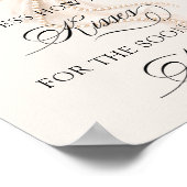 Bow How Many Kisses Bridal Shower Game Poster (Ecke)