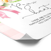 Bow Hunt Bauern vermarkten rosa Babydusche Poster (Ecke)